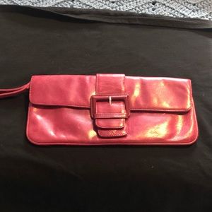 Hobo clutch- magenta colored